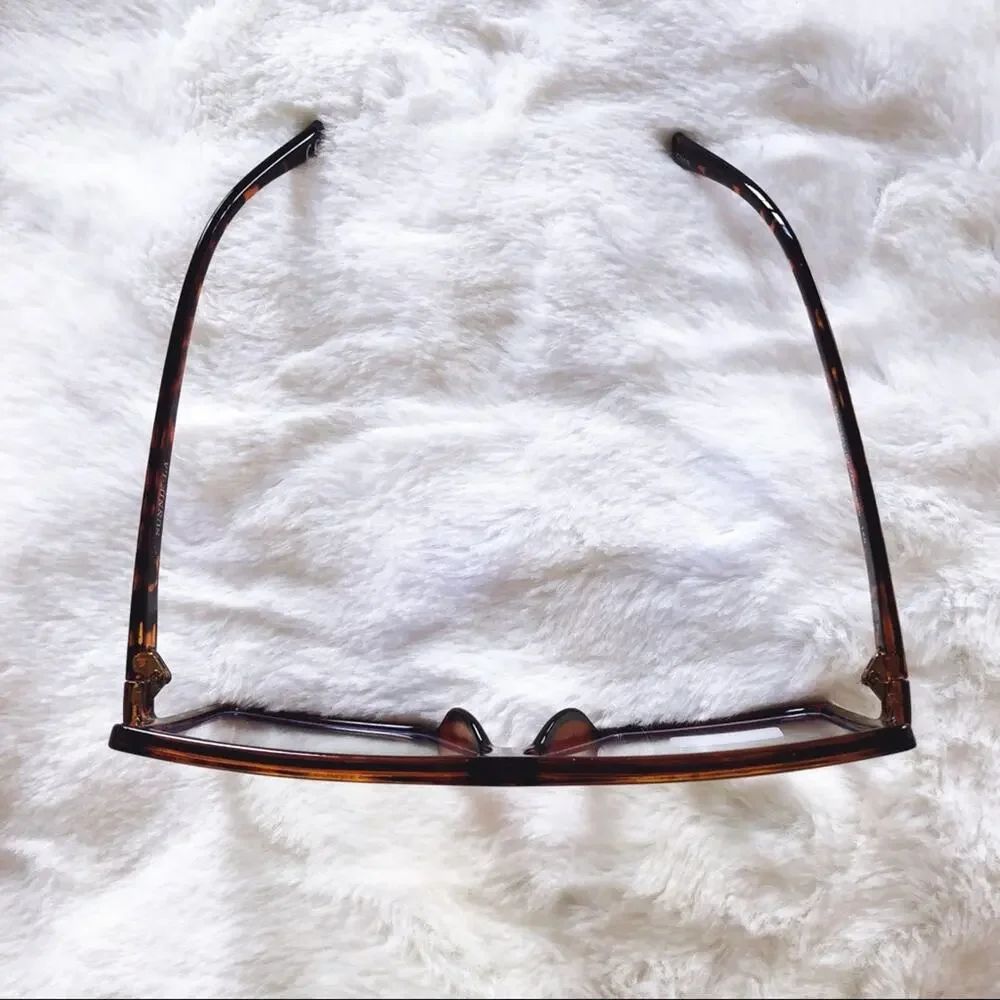 Lana Brown Rectangle Computer Light Glasses